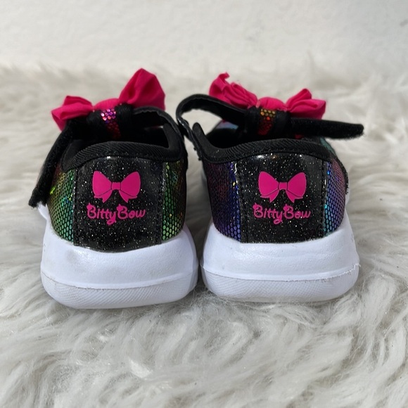 SKECHERS Bitty Bow Memory Foam Child Go Walk Joy-Bitty Glam Colorful Sneaker 5 - Picture 4 of 12